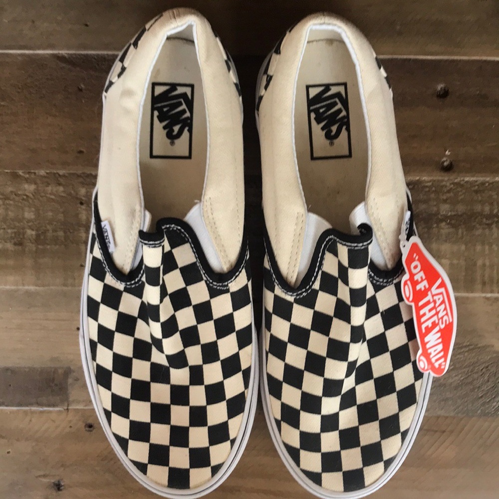 Vans checkerboard slip on